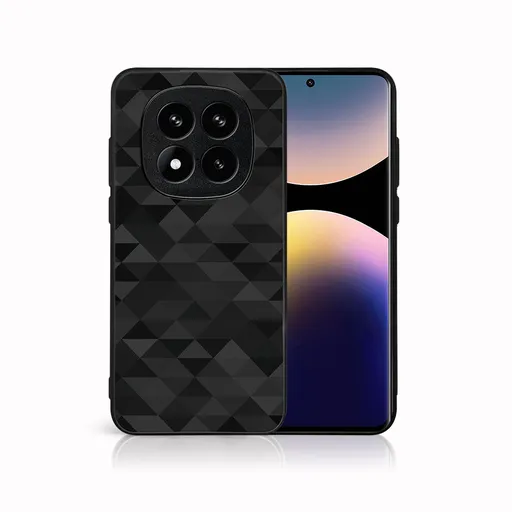 MY ART Ochranný kryt pre Xiaomi Redmi Note 14 Pro+ 5G BLACK TRIANGLES (232)