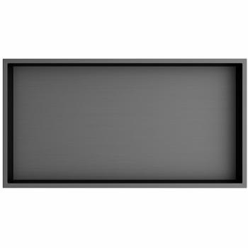POLYSAN 1301-53B Inserta zapustená polica do obkladu 51 x 27 cm, nehrdz. oceľ, antracit