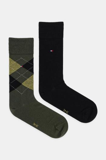 Ponožky Tommy Hilfiger 2-pak tmavomodrá farba, 100001495