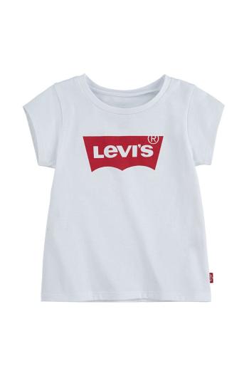 Detské tričko Levi's biela farba