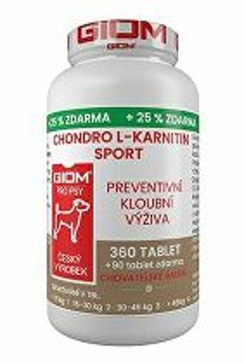 Giom S dog Chondro L-Carnitine SPORT 360 tbl+25% zdarma