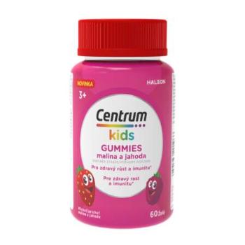 Centrum kids GUMMIES malina a jahoda želé s Vitamínmi a minerálmi 60 ks