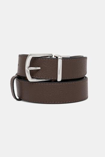 Kožený opasok Calvin Klein čierna farba, LV04D7016G