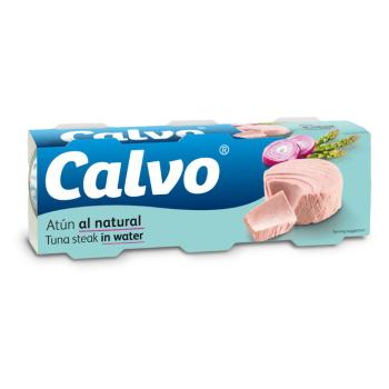 CALVO Tuniak vo vlastnej šťave 3 x 80 g