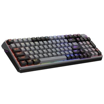 Cooler Master herná klávesnica mechanická MK770, drôtová/bezdrôtová, Kailh Box V2, USB, CZ, sivá