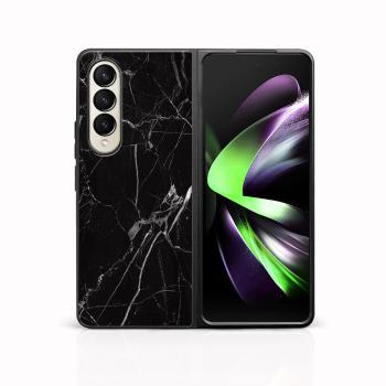 MY ART Ochranný kryt pre Samsung Galaxy Z Fold 3 5G BLACK MARBLE (142)