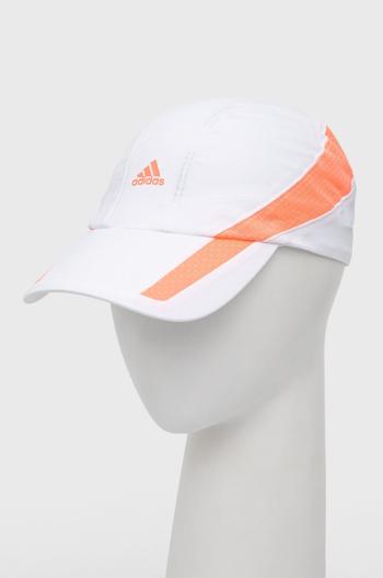 Čiapka adidas Performance HE9762 biela farba, s potlačou