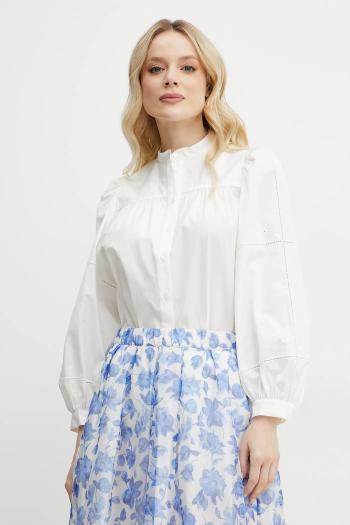 Bavlnená košeľa Weekend Max Mara dámska, biela farba, regular, 2515111111600