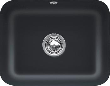 VILLEROY & BOCH VILLEROY & BOCH - Keramický drez Villeroy &amp; Boch podstavný Cisterna 60, 670601R7, Pure Black 670601R7