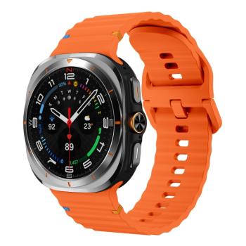 WAVY Silikónový remienok pre Samsung Galaxy Watch Ultra 47mm oranžový