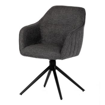 Jedálenská stolička Autronic 59x83 cm sivá látka HC-536 GREY2