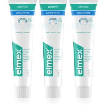 Elmex Sensitive Protection Gentle White pasta pre prirodzene biele zuby 3x75 ml