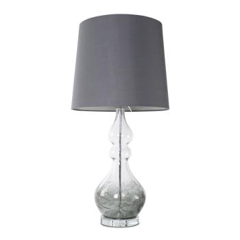 ArtFir Stolná lampa TIANA 01 | sivá 32 x 38 x 76 cm