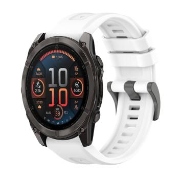 SILICONE Vymeniteľný remienok pre Garmin Fenix 8 47mm biely