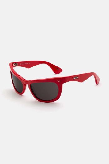 Slnečné okuliare Marni Isamu Solid Red červená farba, EYMRN00053.007.1TZ