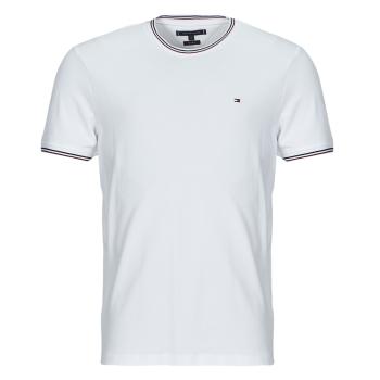 Tommy Hilfiger  RWB TIPPED COLLAR TEE  Tričká s krátkym rukávom Biela