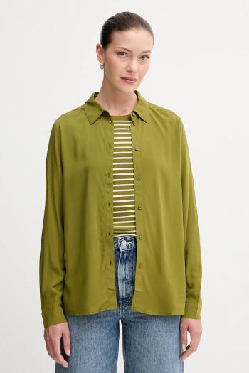 Košeľa United Colors of Benetton ružová farba, regular, s klasickým golierom, 5WPWDQ0B0