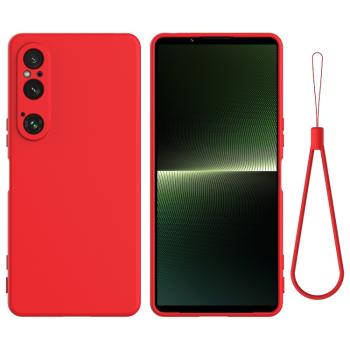 RUBBER Ochranný obal pre Sony Xperia 1 VI červený