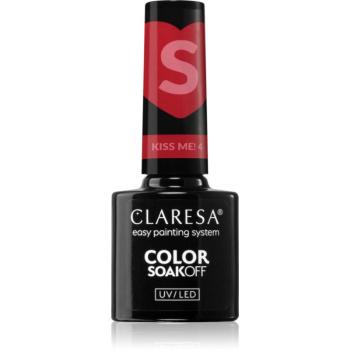 Claresa SoakOff UV/LED Color Kiss Me gélový lak na nechty odtieň 4 5 g