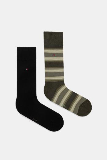Ponožky Tommy Hilfiger 2-pak zelená farba, 701236312