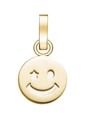 Rosefield Pozlátený prívesok The Pendant PE-Gold-Smiley S