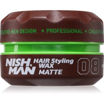 Nish Man 08 stylingový vosk pre krátke vlasy s matným efektom 150 ml