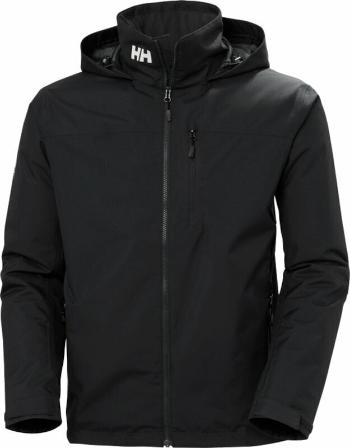 Helly Hansen Bunda Men's Crew Hooded Midlayer Sailing Jacket 2.0 Black S