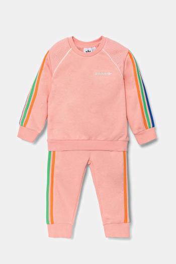Detská tepláková súprava adidas Originals oranžová farba, JC5875
