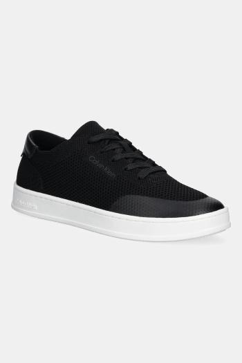 Tenisky Calvin Klein LOW TOP LACE UP KNIT čierna farba, HM0HM01726
