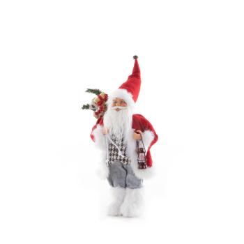 ArtFir Vianočná dekorácia SANTA CLAUS 68A | červená/biela 45 cm