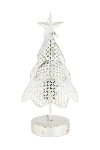 Led ozdobný vianočný stromček home & lifestyle 17 x 16,5 x 38 cm šedá farba