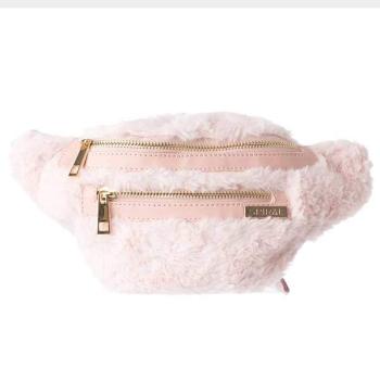 Ľadvinka Spiral Faux Fur Pink BL Label Bum Bag - UNI