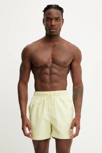 Plavkové šortky Calvin Klein žltá farba, KM0KM01109