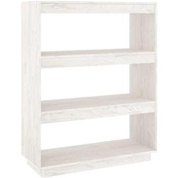 Shumee deliaca stena biela 80 × 35 × 103 cm masívna borovica, 810885