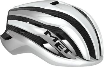 MET Trenta 3K Carbon Mips White Silver Metallic/Matt M (56-58 cm) Prilba na bicykel