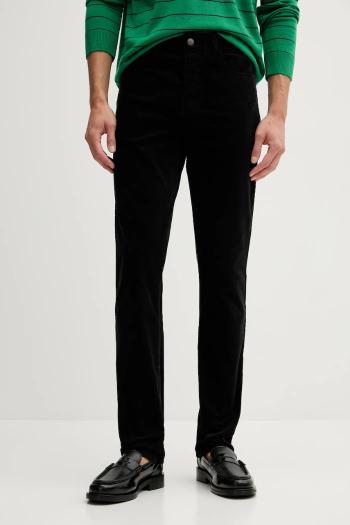Menčestrové nohavice ZADIG&VOLTAIRE čierna farba, priliehavé, WMPA00182