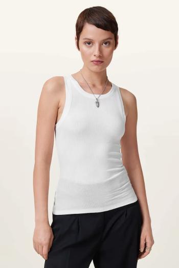 Top AllSaints RINA biela farba, W235JB