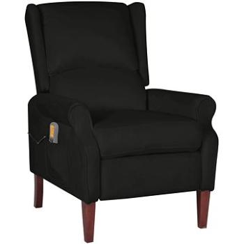 Shumee polohovacie čierne zamat, 329296