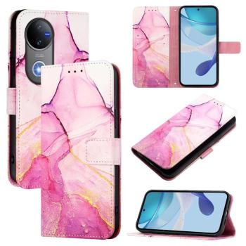 ART MARBLE Peňaženkový kryt pre Vivo V50 5G PINK