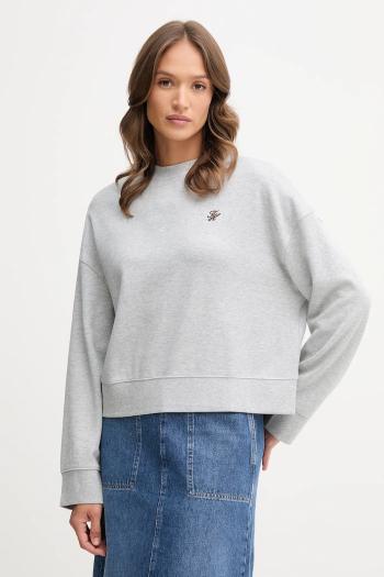 Mikina Tommy Hilfiger šedá farba, jednofarebná, WW0WW46152