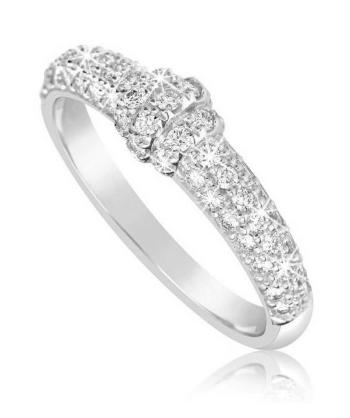 Cutie Diamonds Dokonalý prsteň z bieleho zlata s diamantmi DZ6831-3190-10-X-2 54 mm
