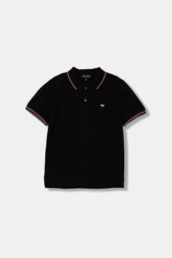 Detské polo tričko Emporio Armani tmavomodrá farba, s potlačou, 8N4FB3 1JPTZ