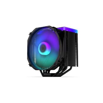 Endorfy CPU Cooler - Fortis 5 Black ARGB (14 cm, 4 pin, 6x heatpi...