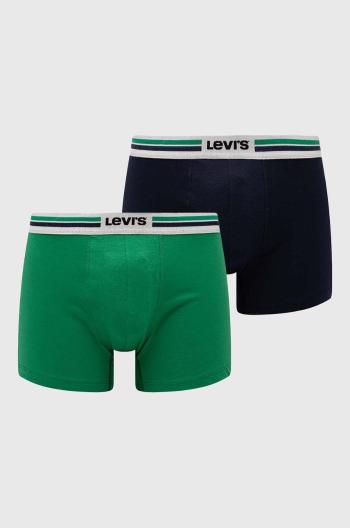 Boxerky Levi's 2-pak pánske, zelená farba