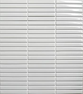 Keramická mozaika Premium Mosaic Kit Kat white 28x31 cm lesk MOSKK3WHL