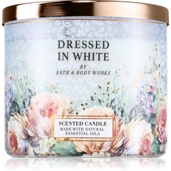 Bath & Body Works Dressed in White vonná sviečka 411 g