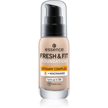 Essence Fresh & Fit tekutý make-up odtieň 10 Fresh Ivory 30 ml