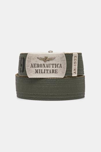 Opasok Aeronautica Militare pánsky, zelená farba, CI317CT3585