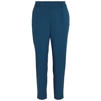 Vila  VIVARONE HW SLIM PANT - NOOS 14087406  Nohavice Modrá