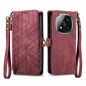 GEOM Peňaženkové puzdro pre Xiaomi Redmi Note 14 Pro 5G / Poco X7 červené